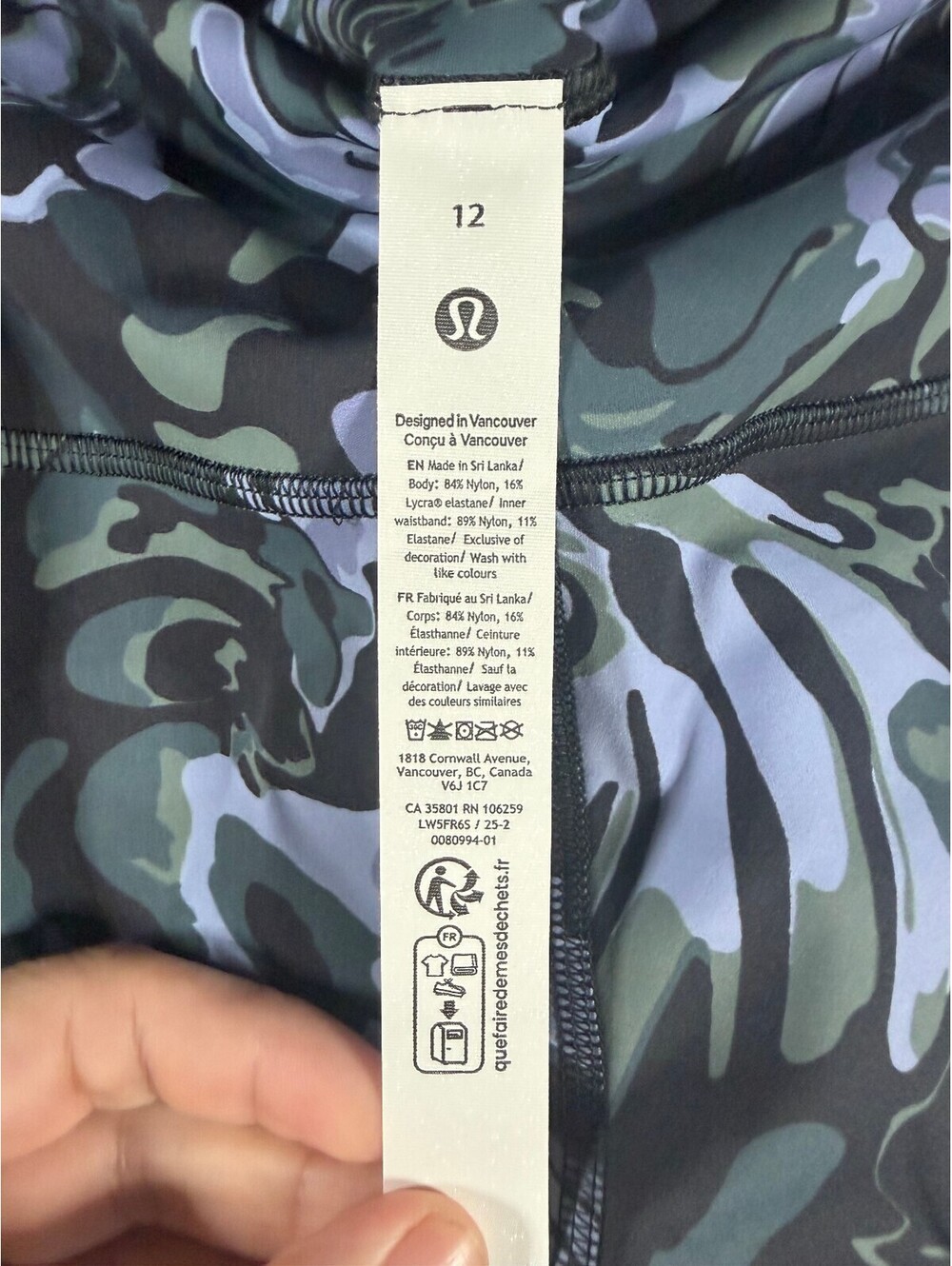 Lululemon Fast & Free HR Tight 28" with Pockets Sz 12 in Flower Meld Multi NWT - Picture 5 of 10